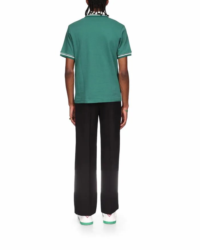 Aprs Sport Men Casablanca Paris Pique Polo Shirt Aprs Sport Men Casablanca Paris Pique Polo Shirt