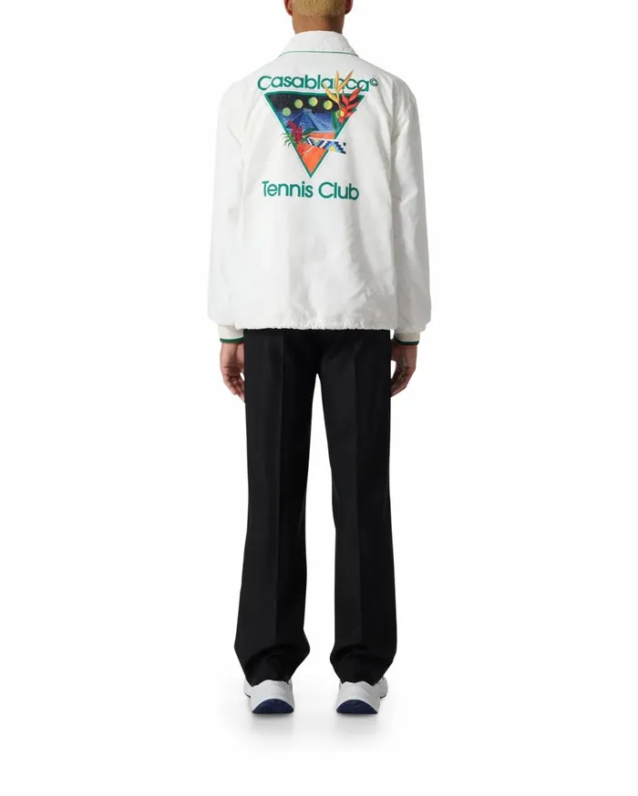 Aprs Sport Men Casablanca Paris Tennis Club Icon Coach Jacket Aprs Sport Men Casablanca Paris Tennis Club Icon Coach Jacket