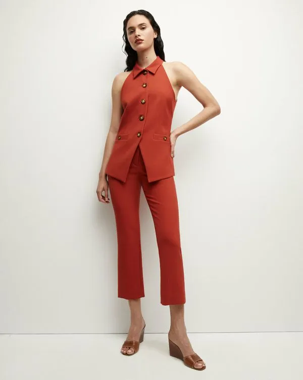 Arte Pant Brick Red Women Veronica Beard Pants