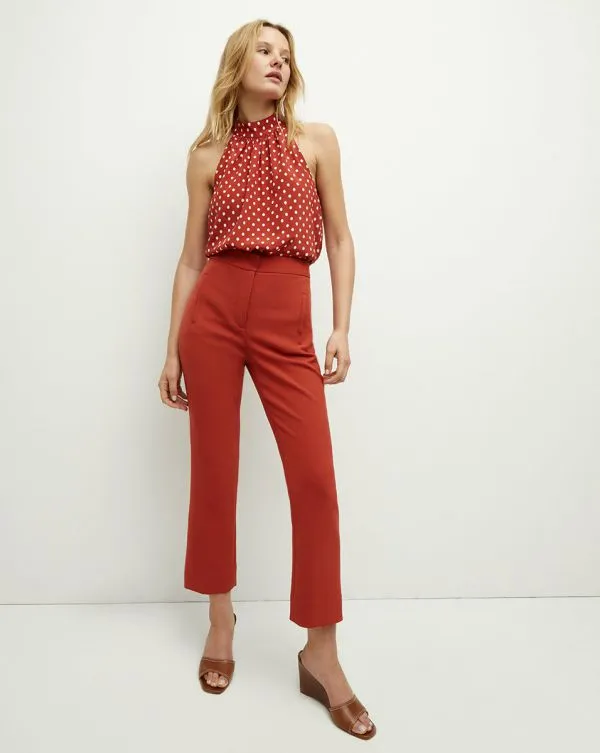 Arte Pant Brick Red Women Veronica Beard Pants Arte Pant Brick Red Women Veronica Beard Pants