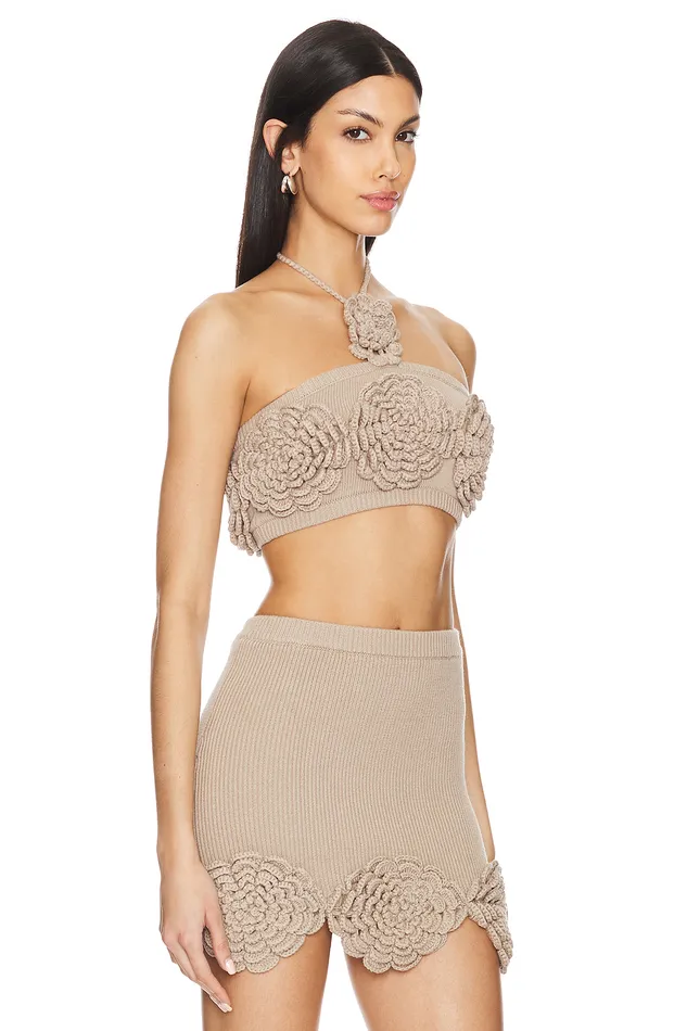 Ashby Crochet Top Beige Women Lovers and Friends Tops Ashby Crochet Top Beige Women Lovers and Friends Tops