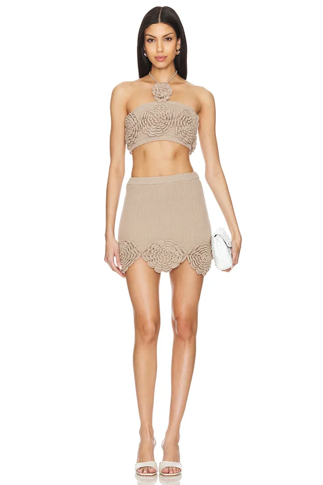 Ashby Crochet Top Beige Women Lovers and Friends Tops Ashby Crochet Top Beige Women Lovers and Friends Tops