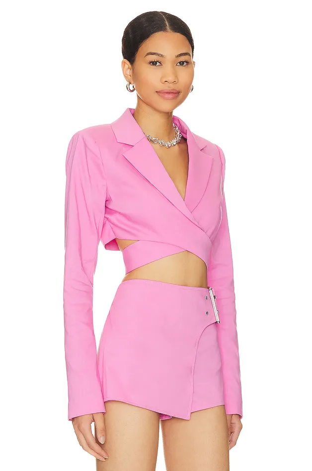 August Wrap Blazer Orchid Pink Women Lovers and Friends Jackets and Coats August Wrap Blazer Orchid Pink Women Lovers and Friends Jackets and Coats