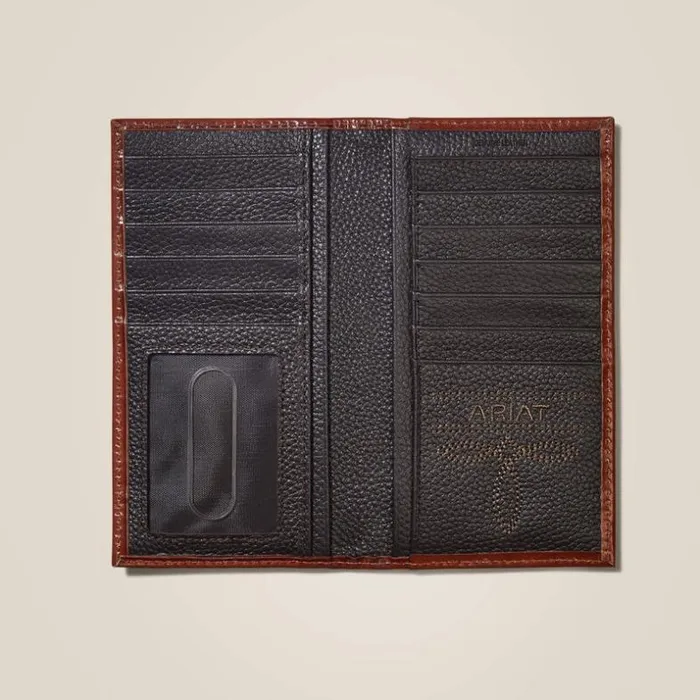 Bags and Wallets Men Ariat Rodeo Wallet Diamond Plate Tan Bags and Wallets Men Ariat Rodeo Wallet Diamond Plate Tan