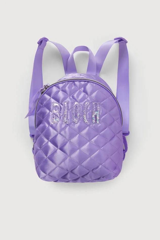 Bags Bloch Primary Satin Backpack Lilac Satin Bloch Accessories