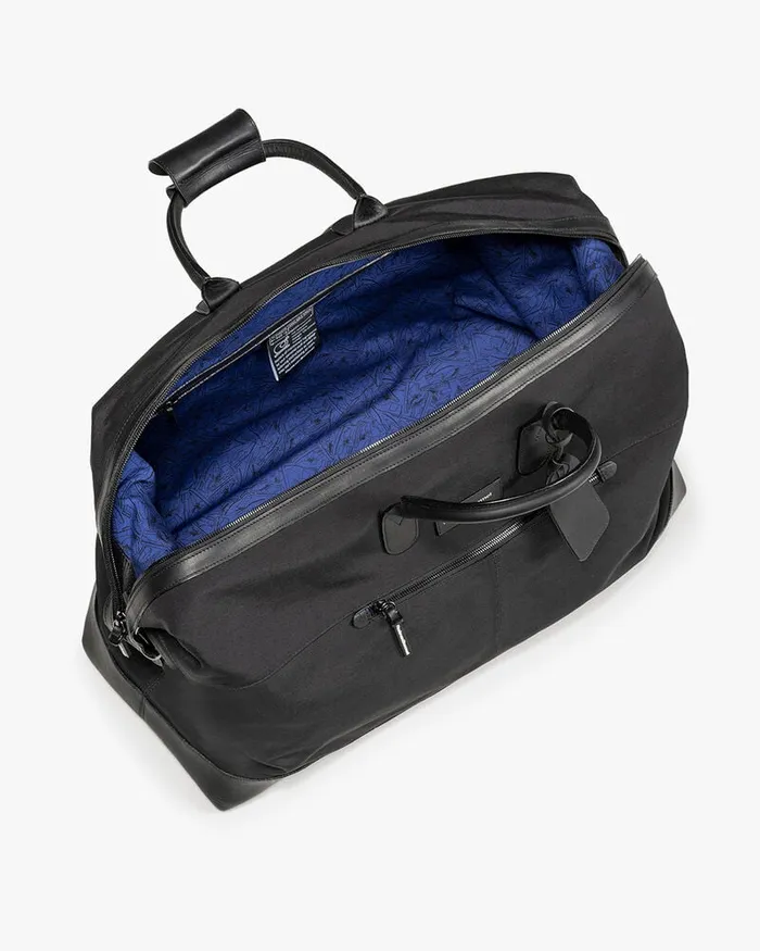 Bags Men Floris Van Bommel Weekender Textile Black Leather