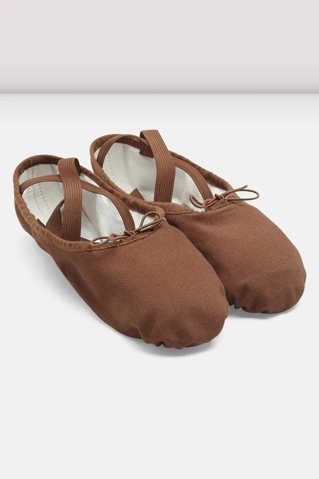 Ballet Adult Ladies Pump Canvas Ballet Shoes Cocoa Canvas Bloch