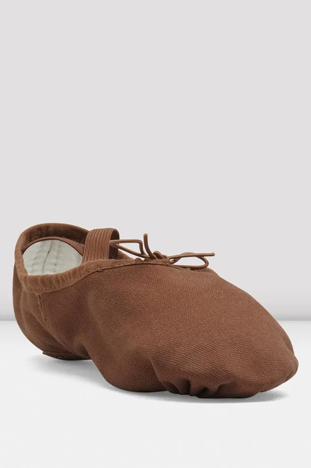 Ballet Adult Ladies Pump Canvas Ballet Shoes Cocoa Canvas Bloch