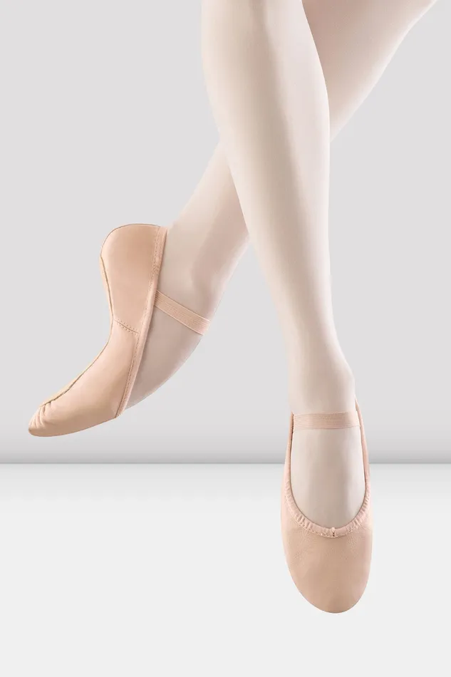 Ballet Bloch Adult Ladies Dansoft Leather Ballet Shoes Pink Leather
