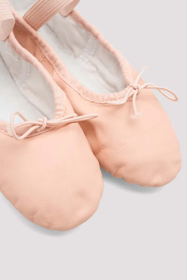 Ballet Bloch Adult Ladies Dansoft Leather Ballet Shoes Pink Leather