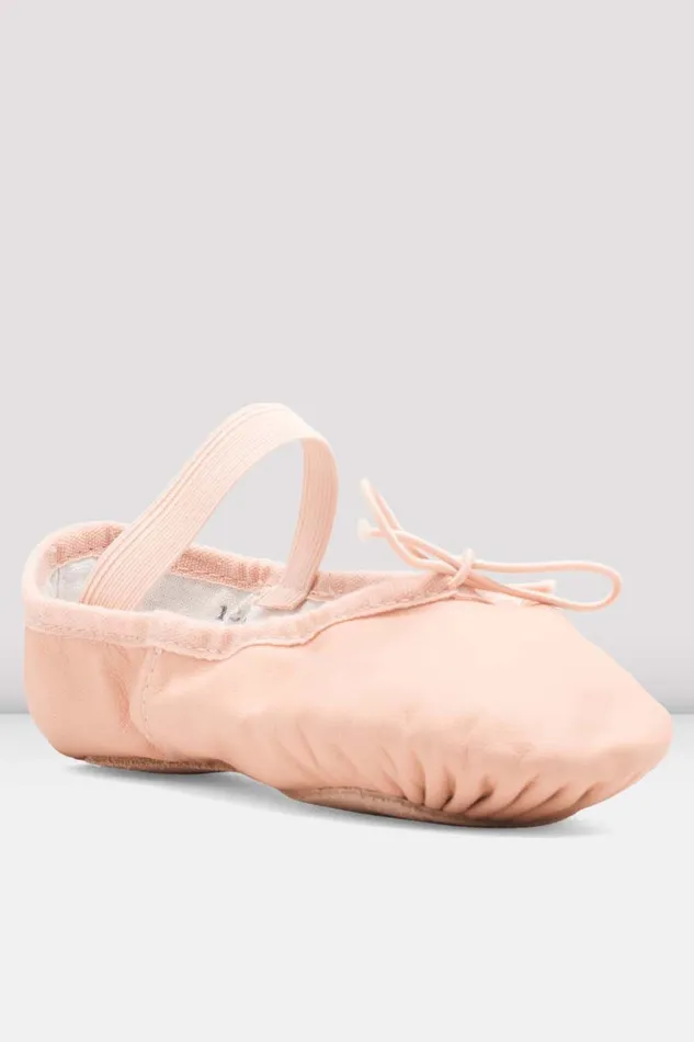 Ballet Bloch Adult Ladies Dansoft Leather Ballet Shoes Pink Leather