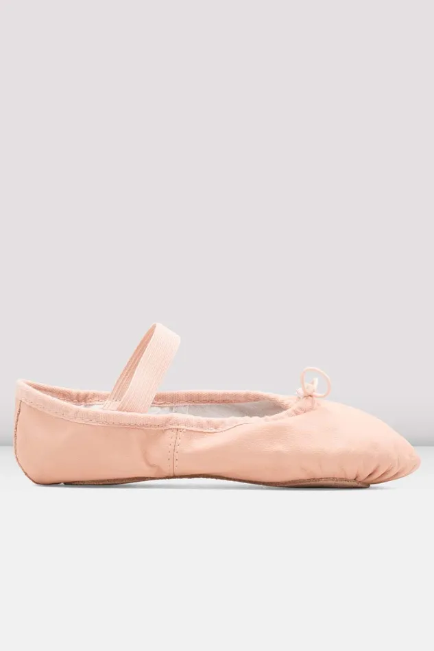 Ballet Bloch Adult Ladies Dansoft Leather Ballet Shoes Pink Leather