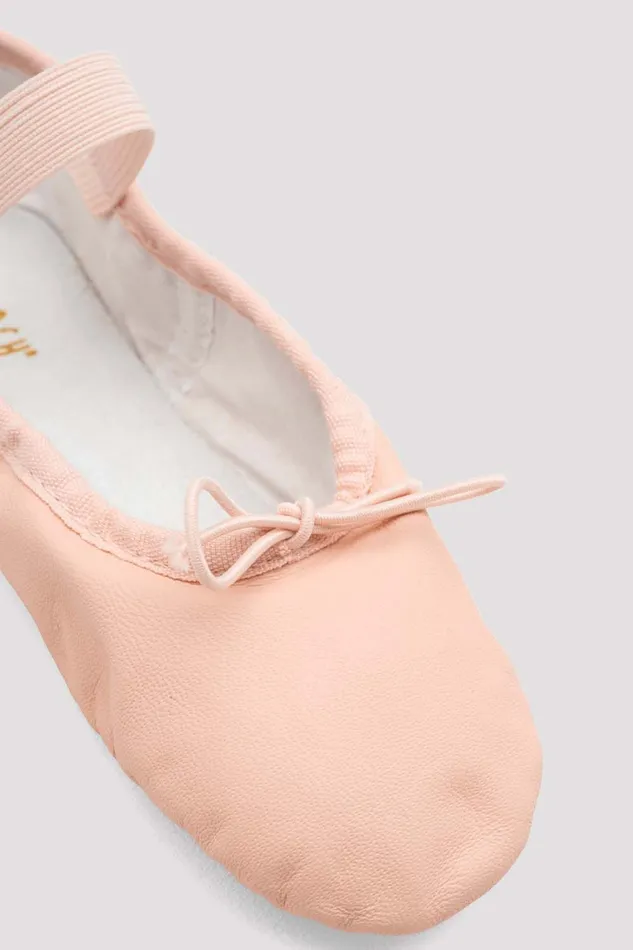 Ballet Bloch Adult Ladies Dansoft Leather Ballet Shoes Pink Leather