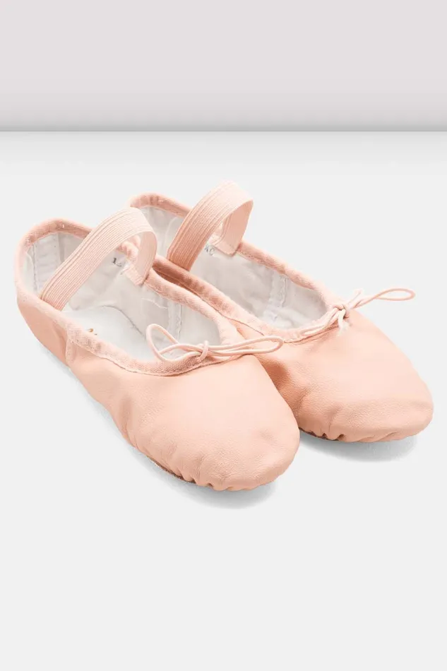 Ballet Bloch Adult Ladies Dansoft Leather Ballet Shoes Pink Leather