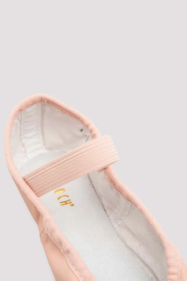 Ballet Bloch Adult Ladies Dansoft Leather Ballet Shoes Pink Leather