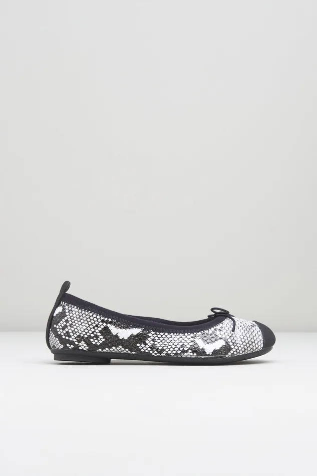 Ballet Flats Bloch Children Girls Astra Ballet Flats White Python