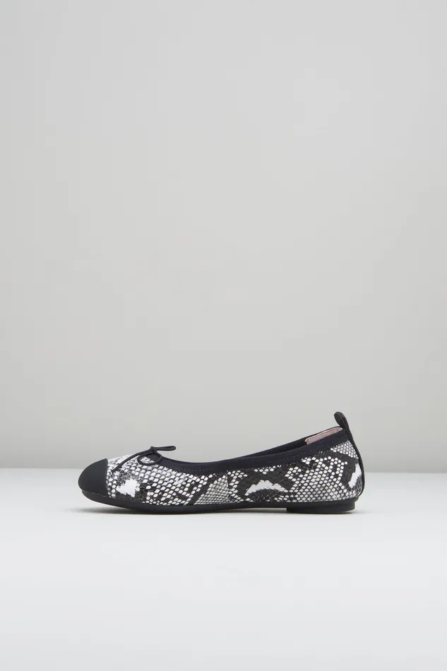 Ballet Flats Bloch Children Girls Astra Ballet Flats White Python