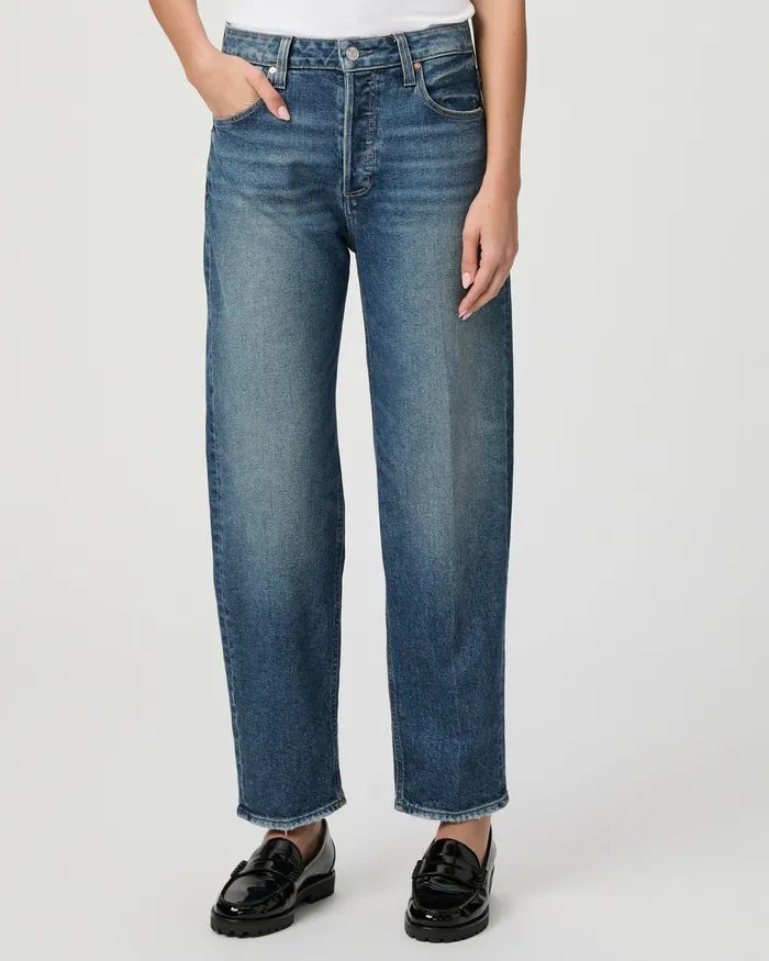 Barrel Leg Women PAIGE Alexis Barrel Leg Jean 8211 Lovejoy Distressed