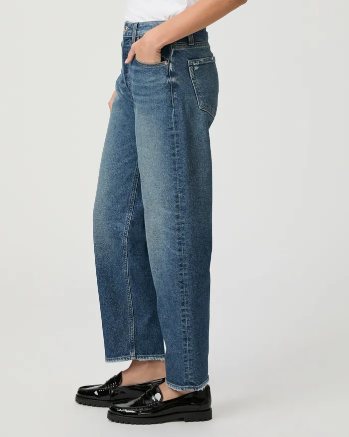 Barrel Leg Women PAIGE Alexis Barrel Leg Jean 8211 Lovejoy Distressed