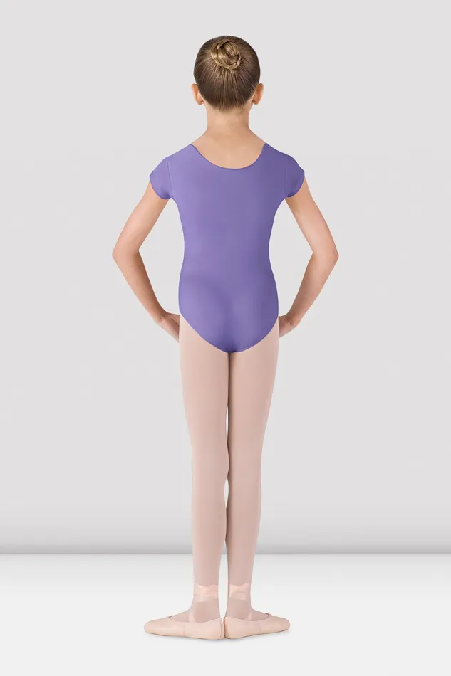 Basics Children Bloch Girls Dujour Cap Sleeve Leotard Lavender