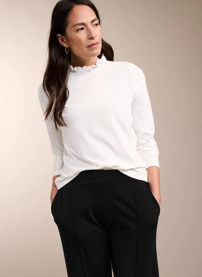 Baukjen Agatha Organic Cotton Top Pure White Clothing
