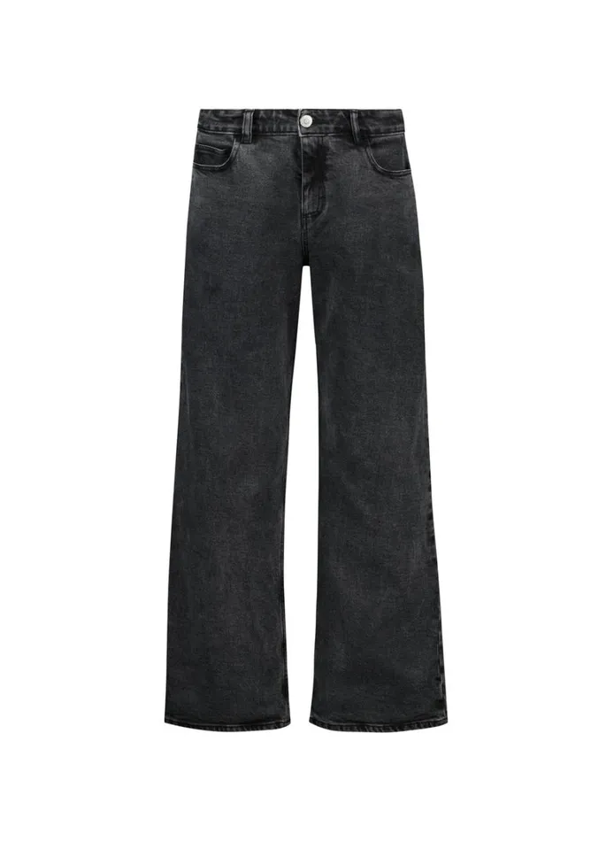 Baukjen OrganicStretch Cotton Wide Leg Slouch Jeans Grey Wash Clothing