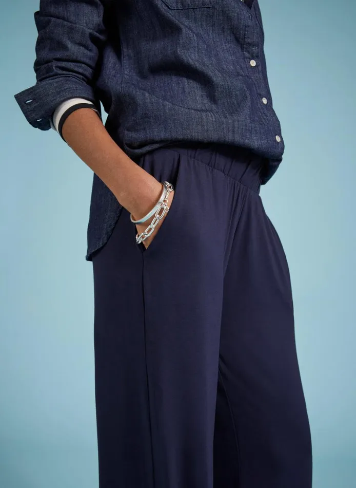 Baukjen PalazzoTrousers Classic Navy Clothing