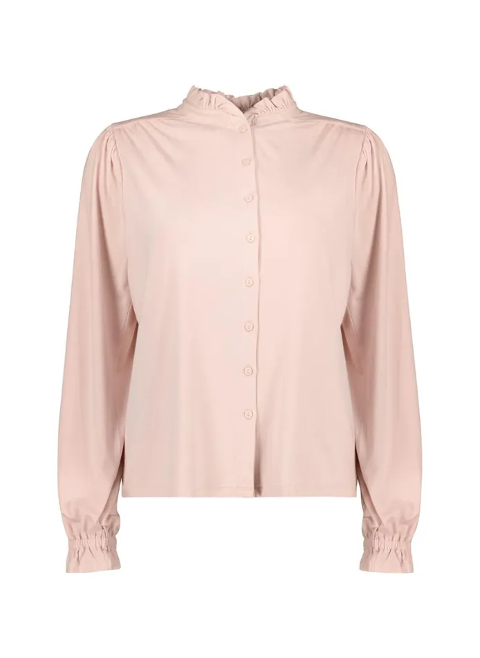 Baukjen SimaFrill Detail Blouse Powder Pink Clothing