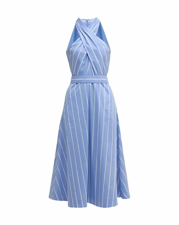 Baylee Poplin Dress Hydrangeaandwhite Women Veronica Beard Dresses Baylee Poplin Dress Hydrangeaandwhite Women Veronica Beard Dresses