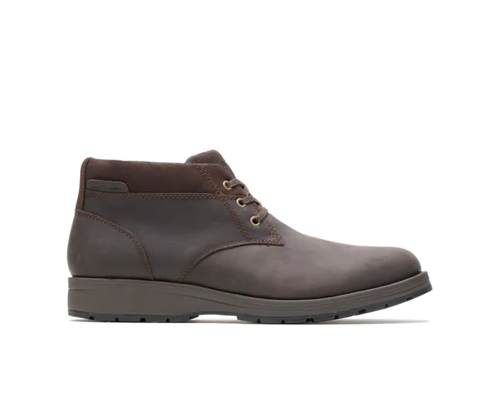 Beauceron Short Ice Dark Brown Waterproof Leather Men Boots Hush Puppies