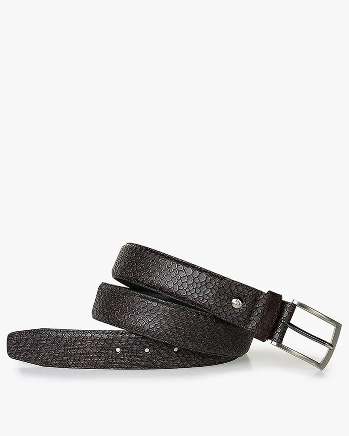 Belts Men Floris Van Bommel De Belter 2455 Printedleather