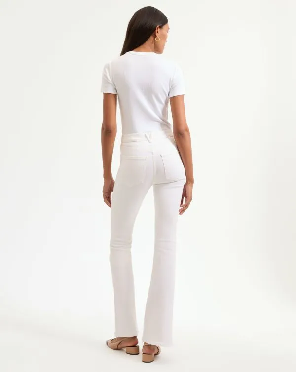 Beverly SkinnyFlare Jean White Women Veronica Beard Jeans Beverly SkinnyFlare Jean White Women Veronica Beard Jeans