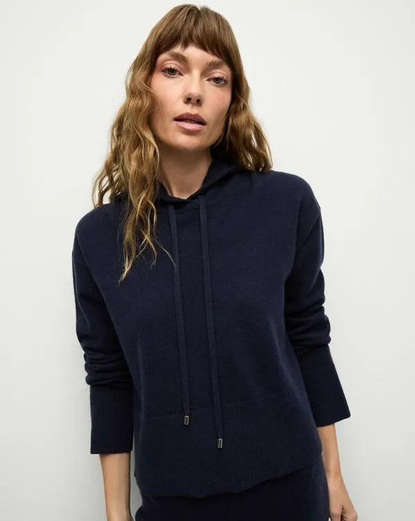 Billy Merino Cashmere Hoodie Navy Women Veronica Beard Sweaters