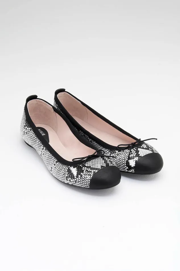 Bloch Ballet Flats Adult Ladies Astra Ballet Flats White Python