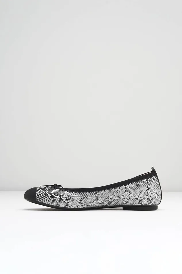 Bloch Ballet Flats Adult Ladies Astra Ballet Flats White Python