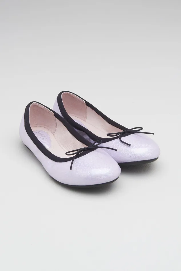 Bloch Girls Elara Ballet Flats Iridescent Purple Children Ballet Flats