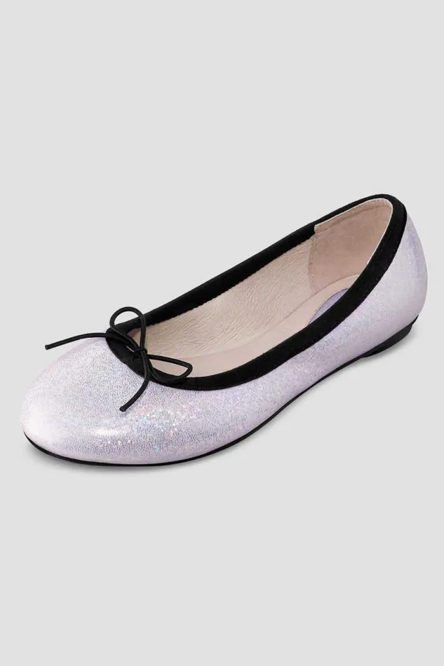 Bloch Girls Elara Ballet Flats Iridescent Purple Children Ballet Flats