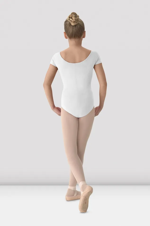 Bloch Girls Mirella Classic Short Sleeve Leotard White Children Leotards Bloch Girls Mirella Classic Short Sleeve Leotard White Children Leotards