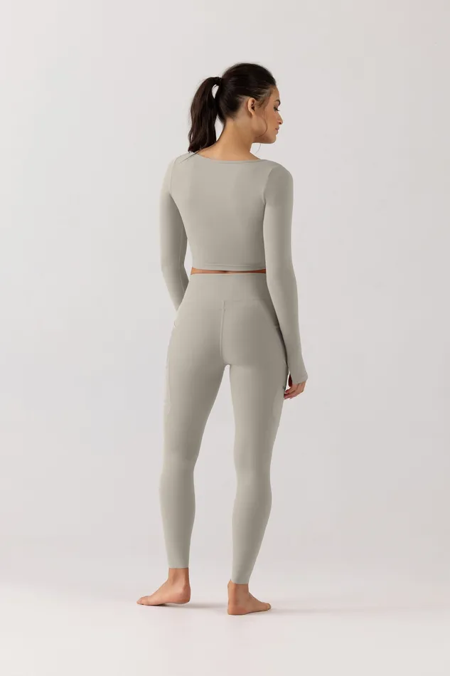 Bloch Leggings Adult Bloch Revive Stretch Full Length Legging Scorched Dune