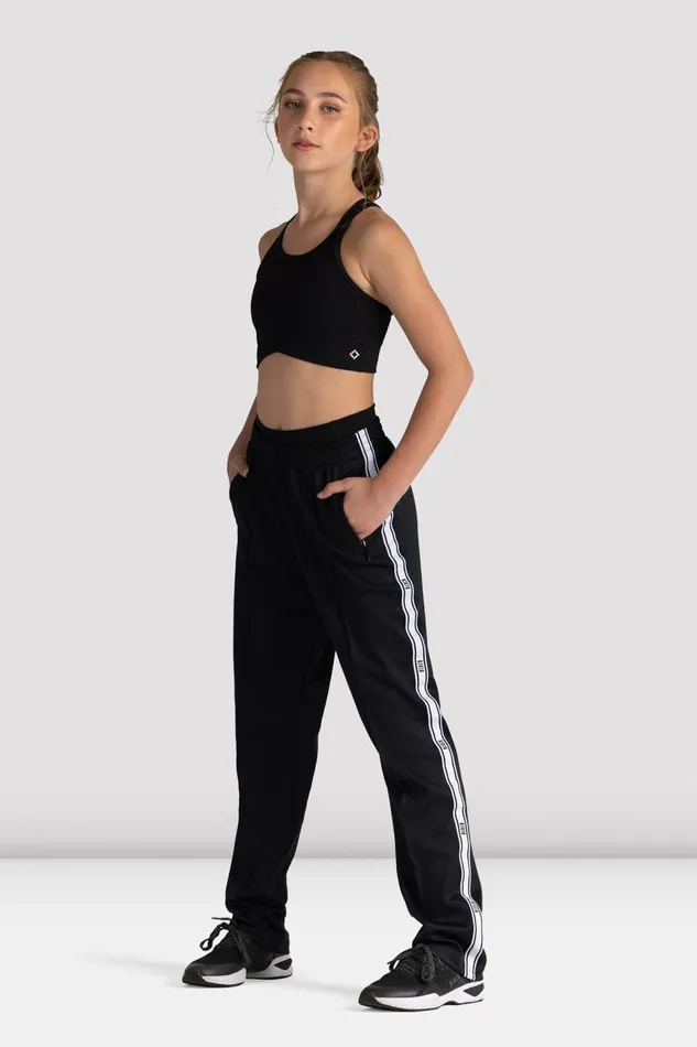 Bloch Pants and Leggings Children Childrens Bloch Logo Track Pant Black