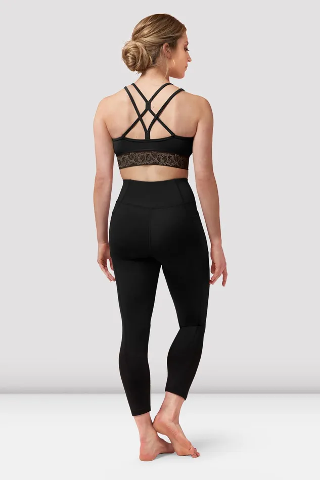 Bloch Separates Adult Ladies Demi Scoop Neck Crop Top Black Bloch Separates Adult Ladies Demi Scoop Neck Crop Top Black