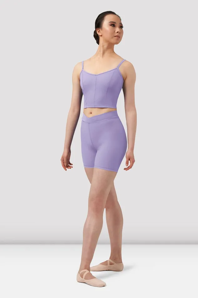 Bloch Separates Adult Ladies Mirella Chevron Camisole Crop Top Mauve
