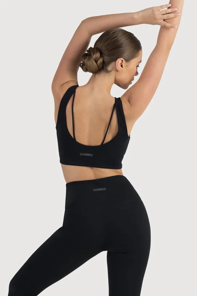Bloch Technique Scrunch Hem Crop Graphite Tops Bloch Adult Bloch Technique Scrunch Hem Crop Graphite Tops Bloch Adult