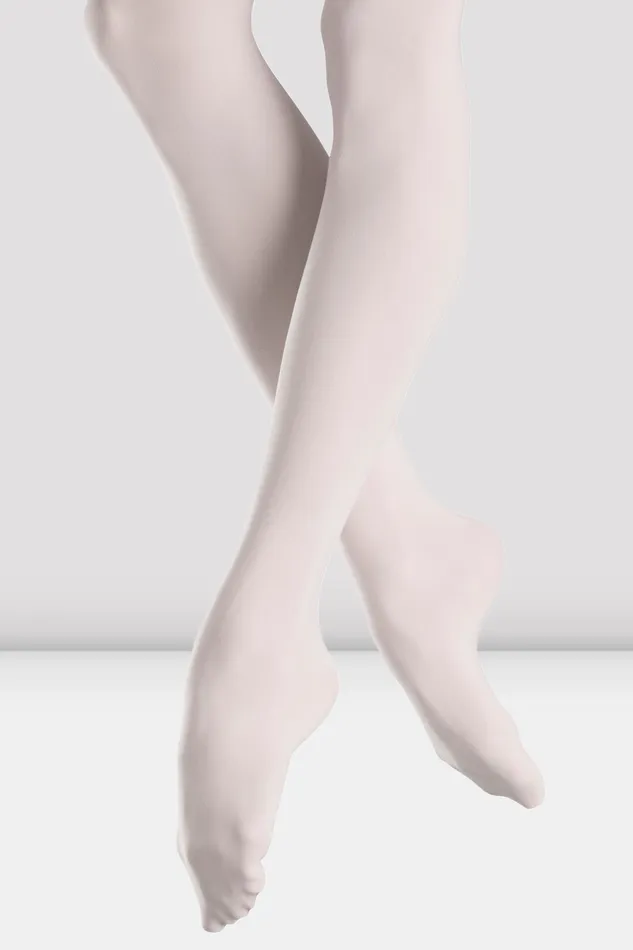 Bloch Tights Accessories Ladies Elite Endura Footed Tights White