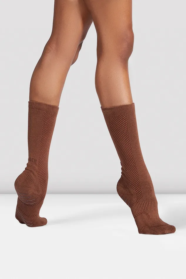 Blochsox Dance Socks Cocoa Knit Adult Contemporary Bloch