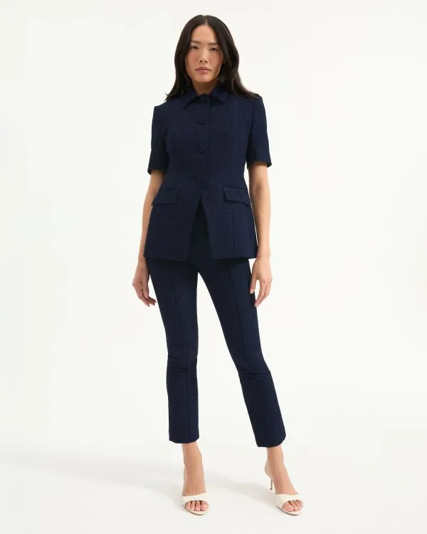 Bodie Jacket Navy Women Veronica Beard Jackets and Outerwear