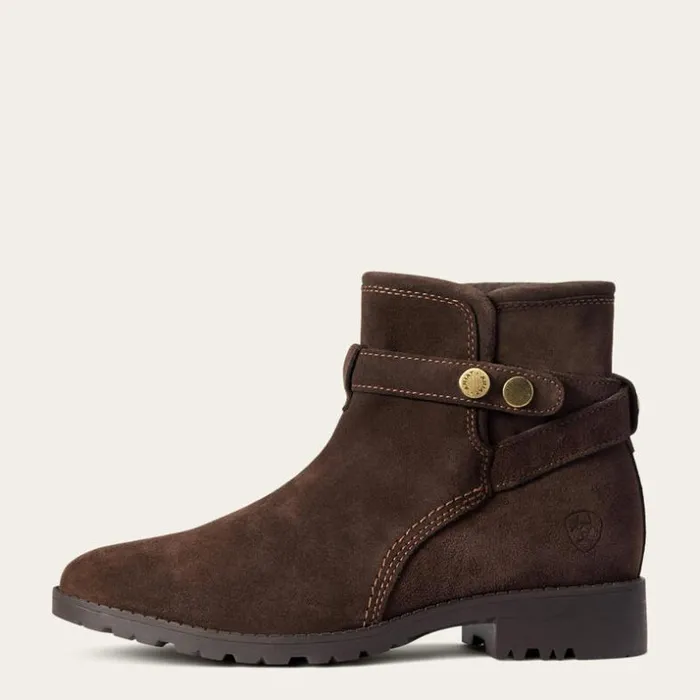Booties Women Ariat Charlie Waterproof Boot Chocolate