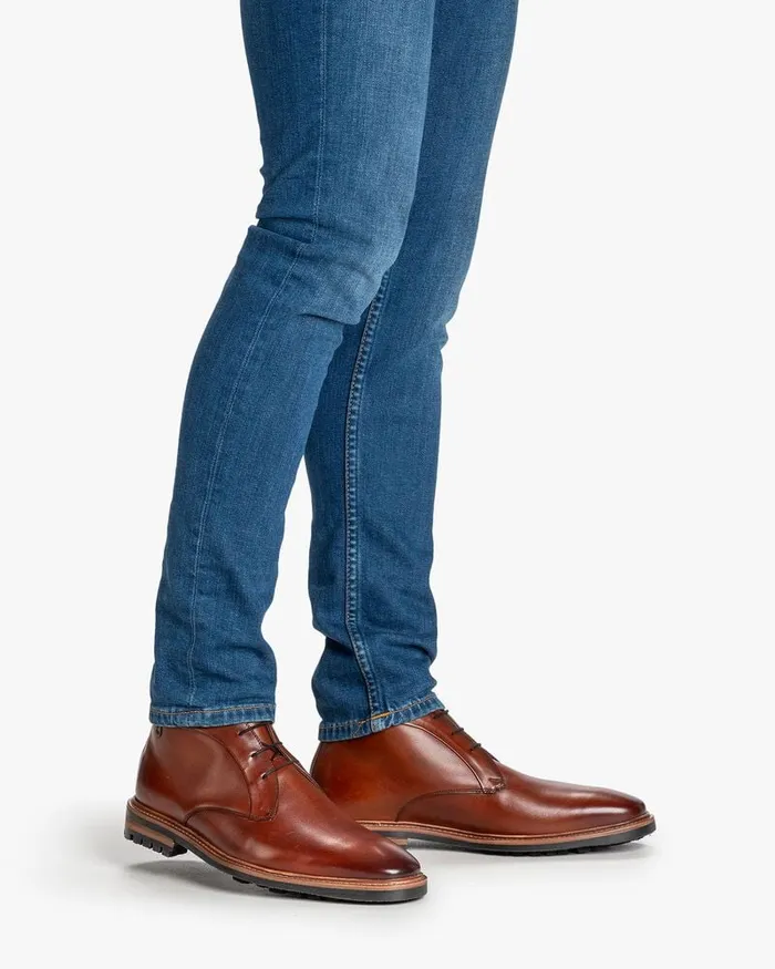 Boots Men Floris Van Bommel Toppi 0100 Calf Leather