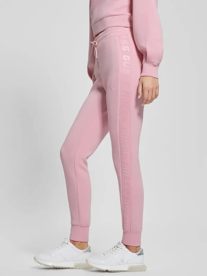Bottoms Eco Allie Scuba Active Pants Face Powder 8211 GUESS Women Bottoms Eco Allie Scuba Active Pants Face Powder 8211 GUESS Women