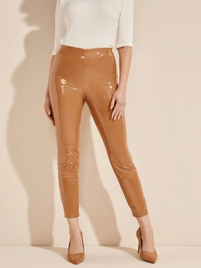 Bottoms GUESS Women Harlow Pant Rust Brown